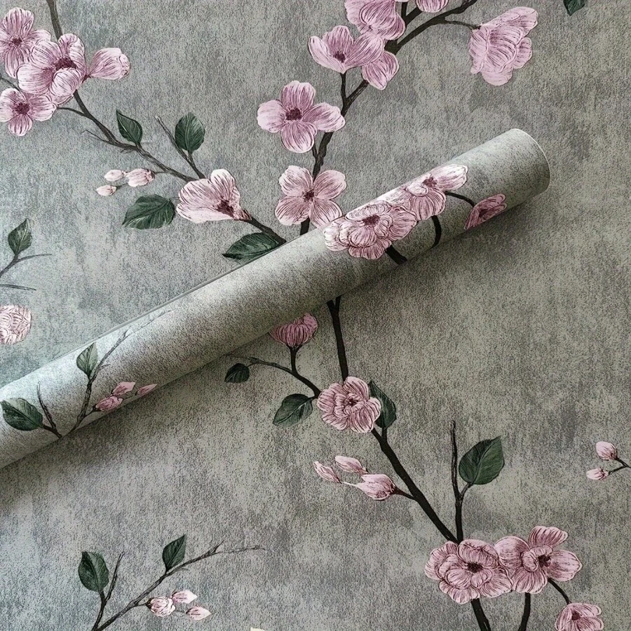 3D Printed Emerald Flower Wallpaper PVC Moisture-Proof Self-Adhesive Paper Bedroom Living Room TV Background Wall Decoration Wall Sticker Room Decor Home Decor Bathroom Decor Bedroom Decor Room Decoration Stuff Living Room Decor House Decor Home Decor Living Room Wall Paper Wall Art Wallpapers Stickers Wall Stickers
