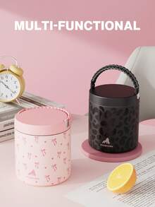 Izolowany próżniowo słoik na żywność ze stali nierdzewnej o pojemności 25 uncji, termos o pojemności 700 ml do gorącej i zimnej żywności, szczelny termos na zupę z szerokimi ustami dla dorosłych, 10 godzin gorącej i 16 godzin zimnej, szczelny słoik na żywność do podróży do biura szkolnego, kuchni, prezentu na Boże Narodzenie