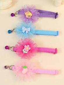 4pcs Adorable Decoration Pet Cat Dog Collar Bell, Help Pet Owners Dress Up Pets, An Ideal Gift For Pets - Multicolor - View 4