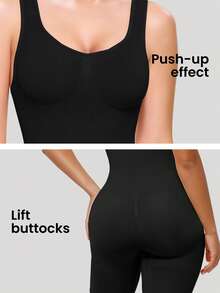 Relety Shapewear Bodysuit Tummy Control Seamless Sculpting Butt Lifter Body Shaper For Women - Black - View 5