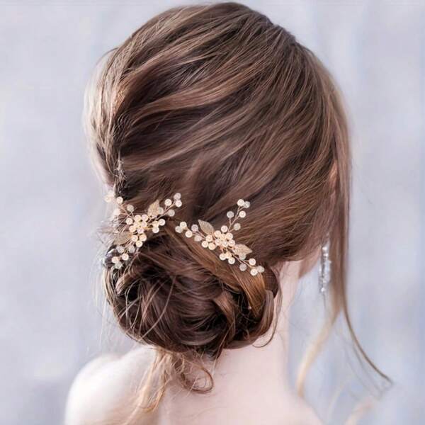 1 Stück elegante Kristall Haarspange für Frauen, handgemachter Partykopfschmuck, Braut & Hochzeit Haarzubehör, Schmuckgeschenke