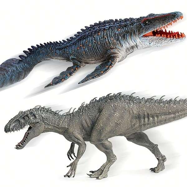 1 pièce Modèle animal unicolore Spinosaure réaliste, Tyrannosaurus Rex jouet de dinosaure jurassique, convient comme cadeau de vacances, d'apprentissage et d'éducation, de décoration de bureau, pour Halloween, Noël