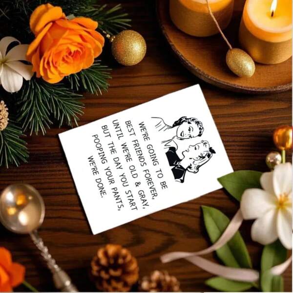 1pc Funny Poop Themed Birthday Greeting Card - Great For Best Friends, Suitable For Anyone, Friendship Card, Humorous Style School Supplies, Back To School