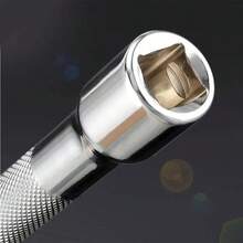 Barra de extensión de llave de trinquete de 1/4" 3/8" 1/2" 50/75/100/125/150/250mm, accesorios de varilla de conexión de manguito de dirección - 1-4 2 pulgadas-50 mm - Ver 4