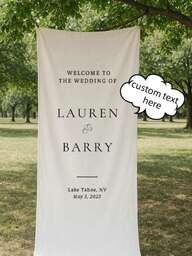 Personalized Linen Wedding Sign Fabric Wedding Sign, White Custom Wedding Welcome Sign Event Decor, Decor Banner Lover Gift,Multi-Functional,Adjustable, ,Ornamental,Reusable,Exquisite,Adorable,High-Quality,Modern,Colorful,Cute,Comfortable,Stylish,Custom,Personalized,Unique,Home Refresh