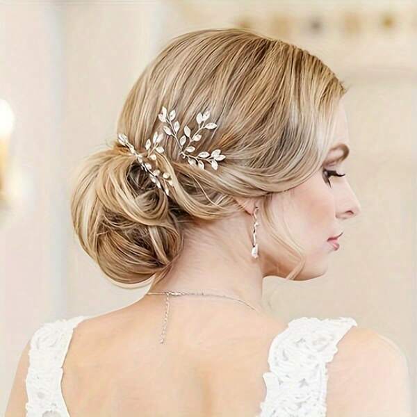 1 Stück Prinzessin elegante Strass Haarspange Party Haarnadel für Frauen Braut Hochzeit Haraccessoires Schmuck Haarschmuck