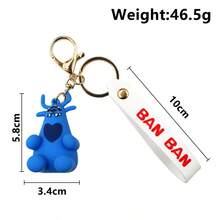 1pc Cartoon Banban Plush Keychain Pendant - Multicolor - View 24