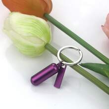 Cylinder Cremation Key Chain Pendant For Human/Pet Ashes Urn Key Chain Memorial Ashes Jewelry Gift- Forever In My Heart