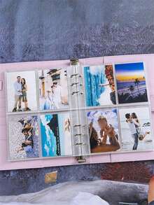 1Set (1Pc Casing+25Pcs Inner Pages)/Only 25Pcs Replace Inner Pages/Only 50Pcs Replace Inner Pages - A5 PU Leather Photo Album Binder Book With 25 Inner Pages 4-Pocket Card Collector Album With 100 Card Slots, Loose-Leaf Photo Album, Photocard Binder For Memories And Organizing Photos, DIY Card Collection Album Photo Storage Book, Home Decor Memory Organizer - For Mini Film, Family, Anniversary, Graduation, Wedding, Gifts