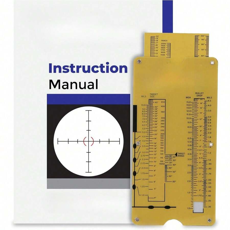 Compact And Portable Ruler Range To Target Calculator: Firing ...
