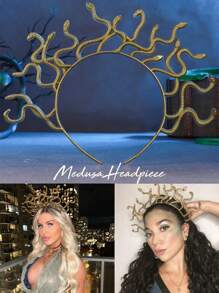 1PC Medusa Snake Costume Headband, Medusa Headpiece Cosplay Party Supplies For Women, Ideal As High-End Holiday Gift Halloween