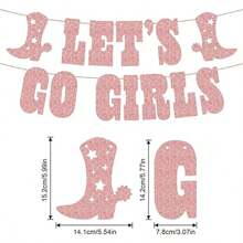 Bachelor Party Cowboy Banner Disco Themed Bachelor Letter Pull Flag Rave Party Banner