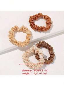 10/20 piezas Scrunchies de satén, lazos de pelo/accesorios de pelo versátiles para coletas, múltiples colores, lazos de pelo suaves y que no dejan marcas, tocado