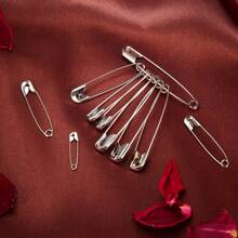 150pcs/Box High Quality 5 Size Safety Pins, Best Sewing Accessory Kit For Crafts And Arts, Assorted Large/Medium/Small Size Pins In Gold And Silver Colors, DIY Handmade Safety Pin Tool Set