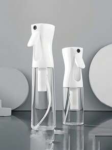 1pc 200ml/300ml/500ml Water Mist Spray Bottle With Fine Mist Sprayer, Refillable Continuous Fine Mist Spray Bottle Suitable For Kitchen, Living Room, Bathroom, Garden - White - View 1