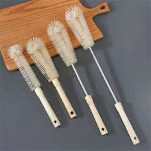Multifunctional Long Handle Bottle Brush Set Of 1, No Blind Spot Glass Cup & Jar Cleaning Brush, Versatile Kitchen Cleaning Tool, Manual Operation For Living Room, Outdoor & Kitchen Use