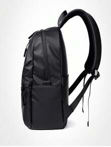 Men's Classic Business Laptop Backpack Casual Daypack Suitable For Going To School And Commuting Graduation - Black - View 6