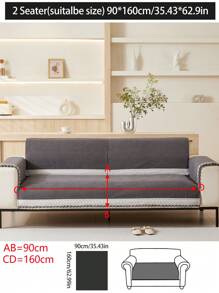 1pc Universal 4 Season Sofa Seat Cushion Cover, Modern Simple Dust-Proof Anti-Slip Snug-Fit Sofa Protector, Spill-Proof, Machine Washable, Warm & Fade-Resistant, Pet-Friendly, Fits Room Corner Sofas, Bedroom, Office, Living Room