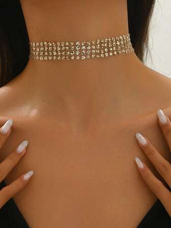 1 st Elegant krage halsband, minimalistisk & mångsidig, lämplig för sommaren