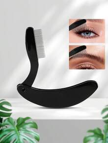 1pc Stainless Steel Eyelash Comb, Foldable Fine Tooth Comb To Separate And Groom Eyelashes And Brows, Makeup Tool, Portable For Travel - Multicolor - View 8