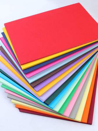 ورق كاردستوك ملون قاسي بحجم A4 230 جرام / 20 ورقة في العبوة، مناسب للحرف يدوية للأطفال ، أوريغامي، الرسم، بطاقات التهنئة والطباعة في المكتب