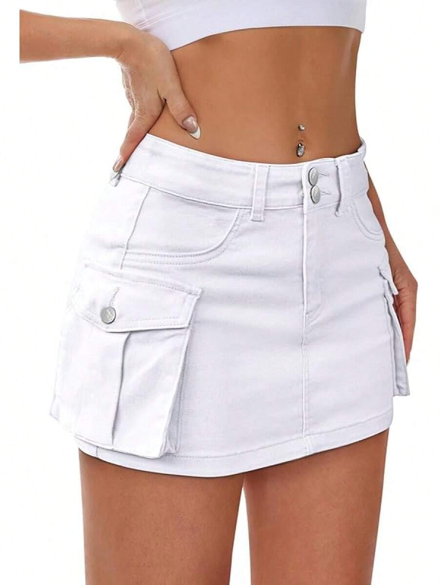 women-denim-cargo-skirt-mini-low-waist-button-bodycon-y2k-flap-pockets