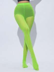 1 Pair Women's Sexy Shaping Pantyhose, Slimming Striped Tights For Thin Legs