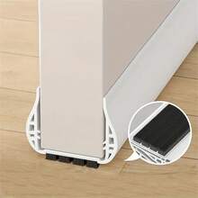 1pc Silent Door Sealing Strip With Brush Windproof Dustproof Insectproof Thickened PVC Door Draft Stopper Bottom Weather Stripping Wall Art Bedroom Decor Decor Stickers Home Decor Living Room Wall Paper Wall Stickers Party Decorations Living Room Decor Bedroom Office Decor Home Decor Items - Multicolor - View 3