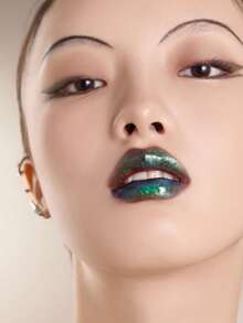 GIRLCULT Unreal 高光泽变色龙液体唇膏 J75 萤火虫，油性水钻闪粉唇釉，闪耀金属光泽，浓郁仿珍珠妆效，持久显色，全息无滑石粉 3.5毫升/0.12液盎司，赠品 - J75 Firefly - 查看 6