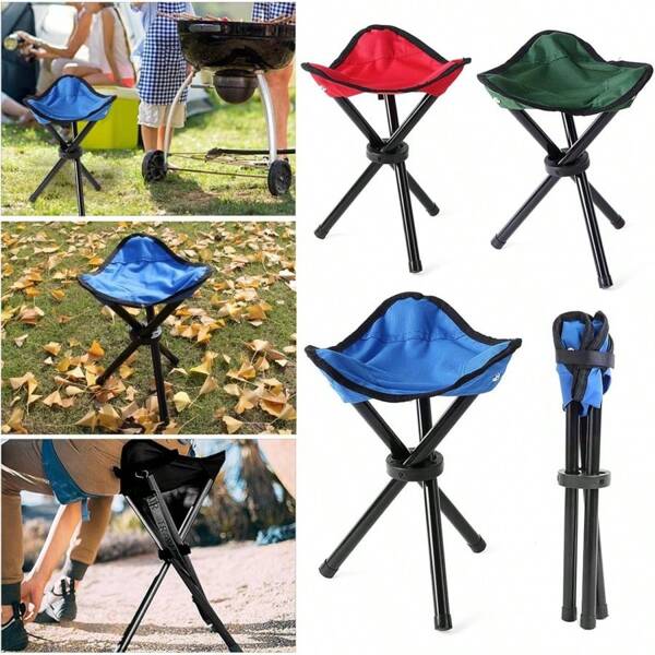 Mimi Folding Camping Chair Adjustable Height Durable Aluminum Alloy Suitable For Beach Fishing And Hunting Outdoor Comfort Accessories(Small Size 22cm*22cm*31cm)