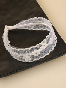 1 Set Lace Embroidery Flower Headband, Simple & Practical Multifunctional,Hairband,Hair Hoop,Hair Accessories Headbands - Multicolor - View 8