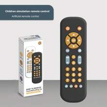 1 Pc Baby Remote Control Toys Are Suitable For Babies Over 6 Months Old, With Music, TV Remote Control Toys, And Children's Remote Control Toys. Children's Realistic Game Remote Control, Realistic Lighting And Sound - In English, French, And Spanish, Suitable For Baby Play - Does Not Contain Bisphenol A (Four Styles For You To Choose From)