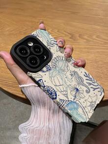 1个新款蓝色贝壳图案经典防摔软TPU手机壳，兼容和S17/S17 Air/S17 Pro/S17 Pro Max - 彩色 - 查看 5