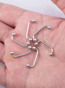 1 Stück S925 Sterling Silber Bauchnabel Nagel, Bauchnabel Schnalle, Bauchnabel Ring, geeignet für Frauen Sommer Strandurlaub, Körper-Piercing Schmuck