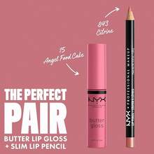 PROFESSIONAL MAKEUP Butter Gloss, Non-Sticky Lip Gloss - Eclair (Pink) - 15 Bánh thiên thần - Xem 4