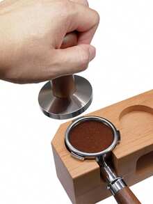 1 件装 51 毫米/58 毫米不锈钢意式咖啡压粉器适用于咖啡机粉锤咖啡师工具返校