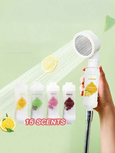 1 pieza Filtro de ducha previo de aromaterapia, desincrustador de agua del grifo del hogar, potenciador de belleza, boquilla de filtro de baño, herramientas de baño, accesorios de filtro de ducha, accesorios de grifo