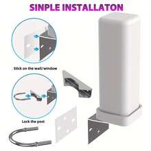 New Outdoor Waterproof Digital TV Antenna IPX5, With 360 Degree Signal Enhancement Function, Capable Of Achieving 6000 Miles Of High-Definition 1080P Outdoor High-Definition 4Kvv - White - View 5