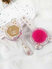 Cartoon Animal Hair Brush For Babies And Kids, Cute Detangling Comb For Children Hair Styling, Anti-Static Daily Hair Brush