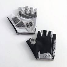 1 paio di guanti da ciclismo unisex a mezza dita, guanti da bicicletta per sport all'aperto con silicone liquido, antiscivolo, imbottitura, prevenzione di attrito, palestra, sport, esercizi in casa, guanti da palestra per donne, guanti da boxe, guanti da palestra, guanti da palestra, guanti da palestra per uomo