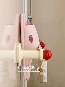 1 Pc Slippers Rack, Bathroom Non Perforated Wall Mounted Storage Hook, Multi-Functional Storage Rack For Draining Water Behind The Bathroom Door