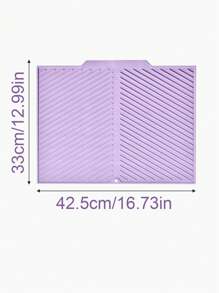 1 Pc Silicone Dish Drying Mat - Foldable, Heat-Resistant, Multi-Purpose Kitchen Draining Pad, Suitable For Dishes And Utensils