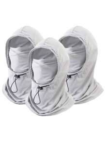 1pc Lightweight & Breathable Ice Silk Face Mask Neck Gaiter Summer Sun Protection Hat, Suitable For Outdoor Activities, Travel, Hiking, Cycling Ski Masks