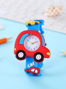 2025 New Model Cartoon Kids Watches 3D Silicone Quartz Children Watch, Cute Student Watch, Export Hot Seller