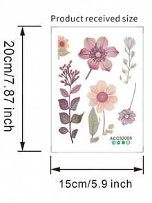 Flowers Switch Wall Sticker,Beautiful Flowers Switch Wall Sticker PVC Removable Waterproof Sticker For Bedroom Bathroom Living Room Home Decoration Stickers,Removable Fresh Plants Flower Switch Stickers Peony Rose Leaf Light Switch Decal Socket Decor Light Switch - Multicolor - View 15