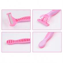 2pcs Handle + 36pcs Blade, Manual 6-Layer Stainless Steel Razor, Unisex Hair Removal For Armpits, Legs, Chest, Economical & Portable Personal Grooming Tool