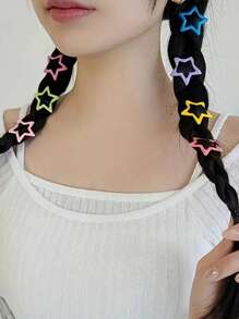 50/30/10 piezas /1 pieza Pinzas para el cabello con estrellas de colores estilo Y2K lindas para niñas, pasadores de metal simples con clip para mujeres, accesorios para el cabello, herramientas para el cabello, accesorios de belleza, accesorios para el cabello rizado para mujeres, otoño, viaje, accesorios para mujeres, cosas para el cabello, otoño, accesorios para el cabello para mujeres, herramientas para el cabello, cosas para el cabello, cosas, accesorios de belleza, regalos, viaje, regalos para mujeres, cosas para el cabello, rellenos de calcetines