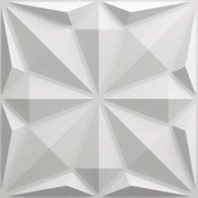 NKEN Panouri de perete 3D Art în design de diamant. 29,4 x 29,4 cm, alb mat/negru. Material, inodor, ușor, ușor de instalat, rezistent la foc, impermeabil și la umezeală, potrivit pentru decorarea pereților în case, camere, băi, dormitoare și camere de zi.
