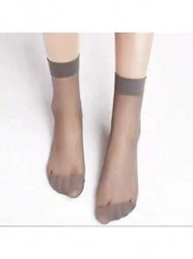 40pcs/Pack Sheer Crystal Stockings, Thin Transparent Glass Silk Socks, Suitable For Spring/Summer
