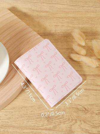 Rosa rosett Kärleksmönster Mini handväska Plånbok Mode Minimalistisk Korthållare Smal Lätt Bärbar Kontant Pengar ID-kort Kreditkort Myntficka För Födelsedagspresent Gåva Jubileumsälskare Kvinna Dam Flickor Kvinnor Tonåringar För College Student Skol Student Män Manlig